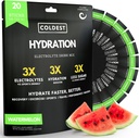 Coldest Hydration - Electrolytes Toz Paketleri - GMO & No Yapay Şeker - Elektrolyte İçecek Mix - Easy Open Single-Serving Stick Drop in Water - 20 Sticks per Pack (Watermelon)