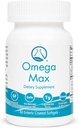 Omega Max - 60 Ct Enteric Above, No Burp Fish Oil I Omega-3 EPA DHA Supplement I Heart, Vision, Brain & Immune Support, 2000 mg/serving