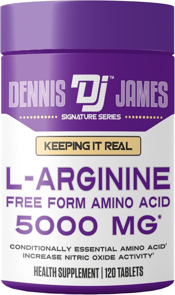 DENNIS JAMES Signature Series L-Arginine 5000 mg |120 Tablet | 60 Hizmet
