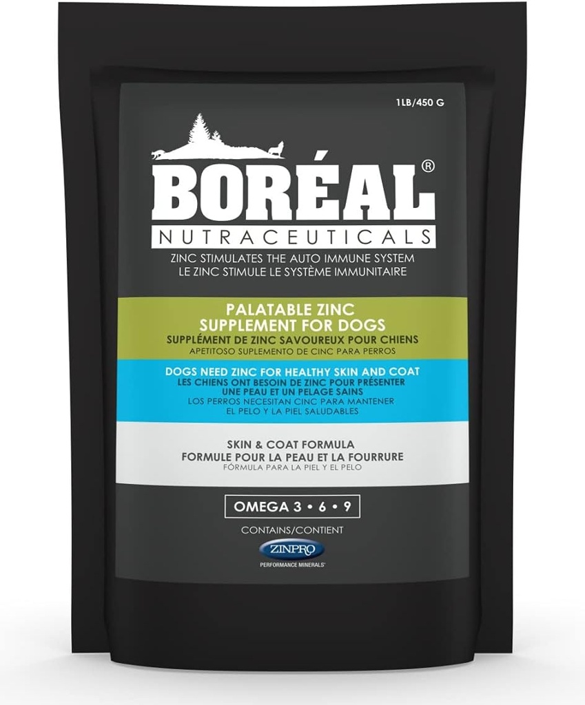 Köpekler için Boréal Palatable Çinko Tamam 16 oz Re-Sealable Bag