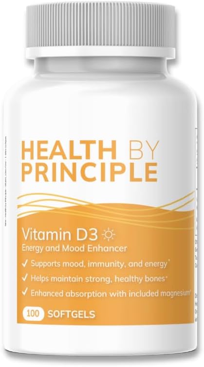 Vitamin D3 - for Immune Support, Bone Health, Cognitive Support - Natural, Organic, Non-GMO, Gluten Free - 100 Softgels