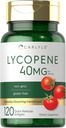 Carlyle Lycopene 40 mg | 120 Softgels | Doğal-Occurring Caroteno | Non-GMO & Gluten Free Supplement Supplement Supplement