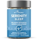 Γαλήνια Sleep Natural Sleep Aid – Ισχυρό μείγμα μαγνησίου, βαλεριάνας ρίζας και μελατονίνης – Φυσικό Sleep Aid – Μη Χαλαρωτικός τρόπος για να χαλαρώσετε και να πάρετε έναν ύπνο καλό βράδυ – 60 Vegan Soft Caps