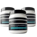 (3-Pack) Amino Collagen C - Collagen Toz (180 Scoops) - Marine Collagen. + Hyaluronic Acid. Şeker yok. No Odor. Non GMO. USA. for Hair, Skin, Nails, Joints, & Gut Health.