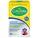 Culturelle Immune Defense Daily Probiyotik for Women & Men - 28 Kont, Karma Berry Chewables with 4-in-1 Immune Support. Probiyotik C, Vitamin D ve çinko Plus Elderberry