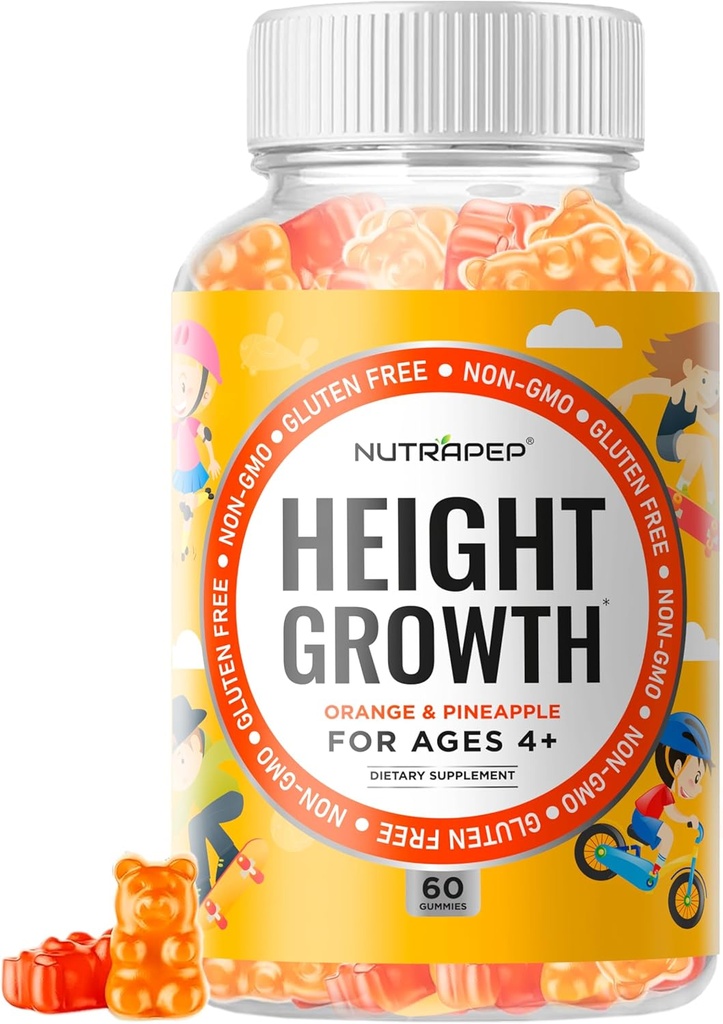 Gençler Boy Büyüme Tamam Gummies - Çocuklar Taller Natural Height Artr Multivitamin - Gıda Vitamin D3 K2 çinko L-Arginine L-Glutamine L-Ornithine for Boys Girls Girls