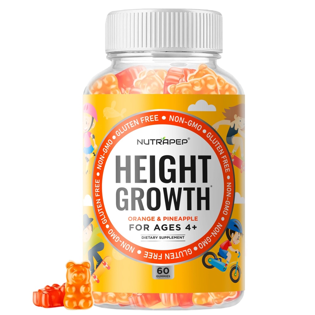 Gençler Boy Büyüme Tamam Gummies - Çocuklar Taller Natural Height Artr Multivitamin - Gıda Vitamin D3 K2 çinko L-Arginine L-Glutamine L-Ornithine for Boys Girls Girls