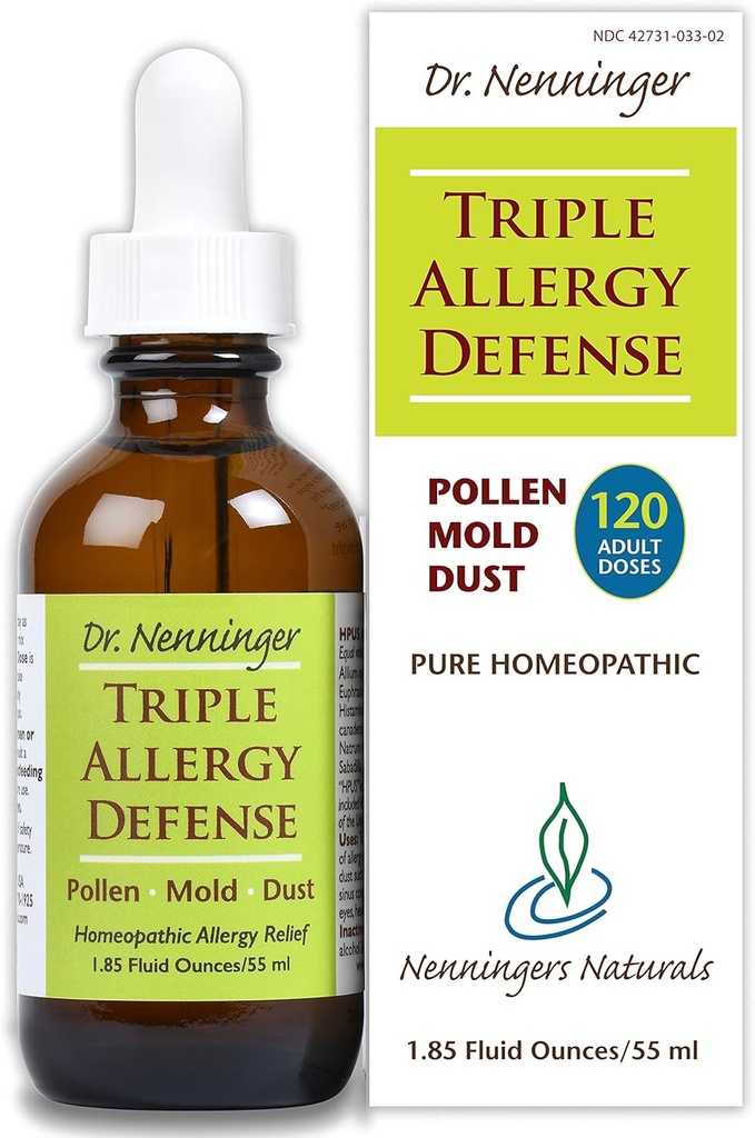 Triple Allergy Defense 120 Doses Multi-Symptom Relief Pollen Mold Dust