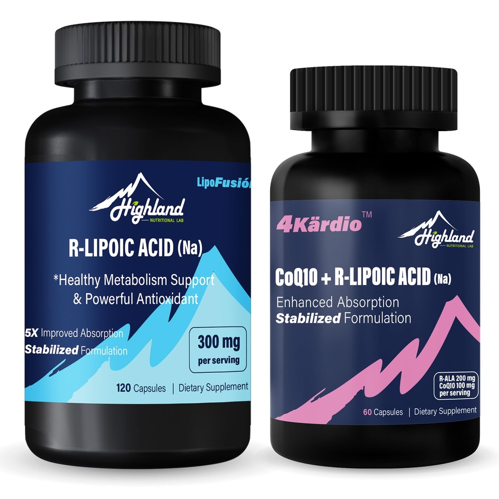 R-Lipoic Asit (Na) + CoQ10 ve R-Lipoic Asit (Na)