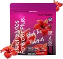 TozVitamin Electrolytes Toz Plus (50 Hizmet) Black Tea Hibiscus Electrolyte Toz Keto, Sugar Free, Pink Himalaya Salt,1000 mg Pyum,120 mg,120 mg Pyum, Hydration Toz,120 mg