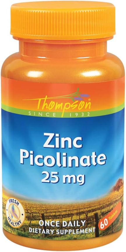 Ψευδάργυρος Picolinate Thompson 60 καρτέλες