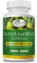 OliveLeafMAX Olive Leaf Extract (40% Oleuroepin) + Βιολογικό Olive Leaf Powder + Χωρίς Γέμισμα + 60 κάψουλες χορτοφαγικής + που προέρχονται από την Ισπανία και κατασκευάζονται στις ΗΠΑ στο GMP Facility