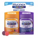 Mucinex Children's Mighty Chews Kids Cough Medicine Daytime and Nighttime Value Pack, Dextromethorphan ile Çocuklar için Kolay, Karma Berry Flavor, 32 Medicated Chewable Tabletler