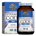 Life Vitamin Code Whole Food Multivitamin for Men - 120 Capsules, Erkekler için Vitaminler, Enerji, Kalp, Prostate Health, Vegetarian Mens Multivitamins