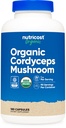 Nutricost Cordyceps Mushroom Capsules 1100 mg, 90 Serv - CCOF Organik, Gluten Free, 550 mg Per Capsule (180 Capsules) ile Yapıldı