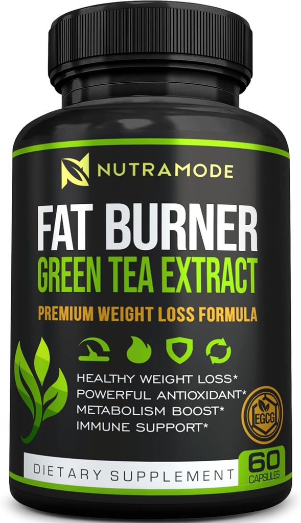 Premium Green Tea Extract Fat Burner Supplement with EGCG-Doal Appetite Suppressant-Sağlıklı Kilo Kayıp Diyet Pills That Work Fast for Women and Men-Detox Metabolism ATM to Burn Belly Fat Hızlı