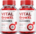 (2 Pack) Vital Grow XL Gummies - Resmi Formula - Vial Grow XL Advanced Strength Formula, Vital Grow XL Yorumlar, Genel Sağlık Desteği 1000 mg maksimum Güçlü Sağlık Tamamı (120 Gummies)