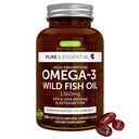 Igennus Ultra Pure Omega 3 Triglyceride rTG Wild Fish Oil 1360 mg, IFOS sertifikalı, EPA DHA 1000 mg Plus Astaxanthin, Non-GMO, Erkekler ve Kadınlar için, 180 Softgels