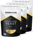 Terrasoul Superfoods Premium Beslenme Yeast Flakes, 3 Lbs (Pazar 3), Forized, Savory Superfood for Vegan Cheese, Seasoning, and Plant-Based Protein Boost