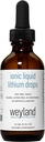 Ionic Liquid Lithium Drops | Magnesium, Sodium, Potassium, Lithium | Brain Health | Trace Mineral Drops | 60 mL (2 Fl Oz)
