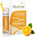 Aurora Nutrascience Micro-Pack Liposomal Vitamin C, Immune Support, 1.000 mg ανά υπηρεσία, Vegan, Gluten Free, Non-GMO, 10 Single Servet Packets, Orange