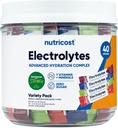 Nutricost Electrolytes Kompleksi, Çeşitli Pack Flavored, 40 Stickpacks - Gelişmiş Hydration Kompleksi