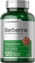 Horbaach Berberine HCL Supplement | 500 mg | 120 Capsules | Barberry Extract | Tedavi Grade | Vegetarian, Non-GMO, Gluten Free Free