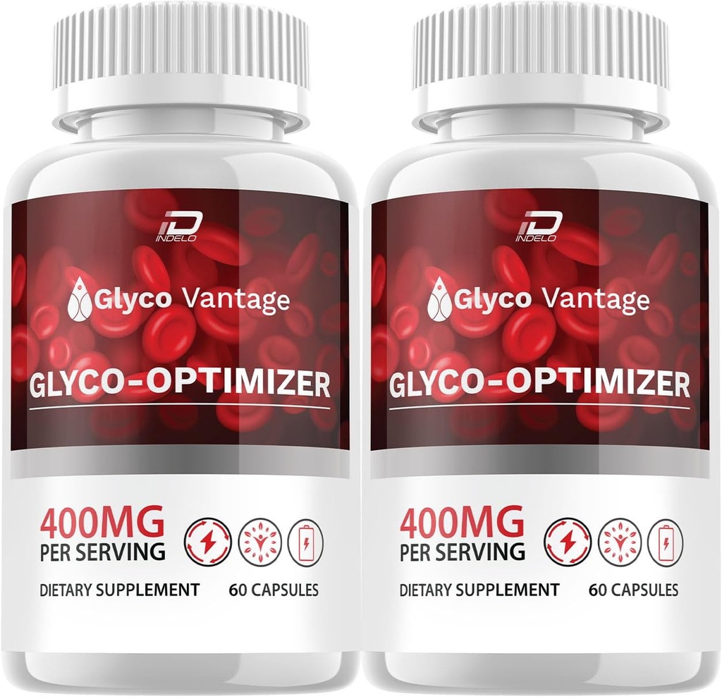 Glyco Vantage Capsules - GlycoVantage Advanced Supplement, All Natural Formula to maintain Health Levels, maximum Strength Daily Formula, Glyco Ventage Capsules 2 Pack - 120 Capsules)