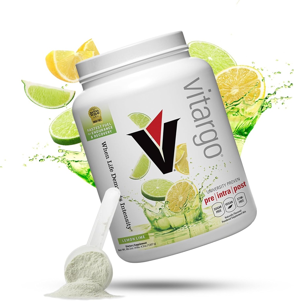 Vitargo Carbohidrat Toz | Feed Muscle Glycogen 2X Faster | 4.4 LB Lemon & Lime Pre Workout & Post Workout Recovery Toz | Carb Supplement for Recovery, Endurance, Get Muscle Mass Mass