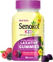 Senokot παιδιά μικτή λεύκανση μούρων Laxative Gummies για την ηλικία 2+, Senna εκχύλισμα για απαλό, ανά διανυκτέρευση ανακούφιση από περιστασιακή δυσκοιλιότητα, 40 ct