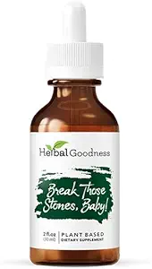 Herbal Goodness Bu Stones Baby - Kidney Cleanse Detox ve Liver Detox Health Herbal Supplement, Chanca Piedra (Kidney Stone Breaker), Dandelion Root Supplement, Milk Thistle - 2 Fl. Oz