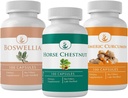 PURE ORIGINAL INGREDIENTS Horse Chestnut, Boswellia ve Turmeric Capsule Sche, 100 Capsules Her, Always Pure, No Addittives or Fillers
