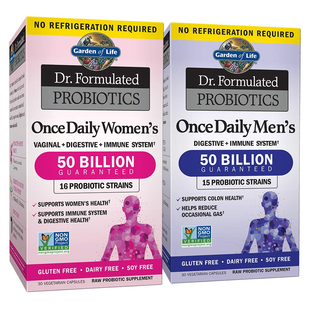 Life Probiyotik Sche: Dr. Formulated Once Daily Women's & Men's Probiyotiks, 50 Milyar CFU Raf Stable, Non-GMO Probiyotik for Men & Women with Prebiyotik Fiber, 30 Capsules Her Bir Kez Kadın ve Erkek Probiyotikleri, 50 Milyar CFU Raf Stable, Non-GMO Probiyotik