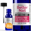 Better Nail - Fungus Under & Around the Nail için Tedavi - En Az Güç, 25% Nail Desteği için Anti Fungal Çözümü, Nail Restoring