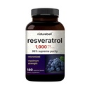 NatureBell Resveratrol Supplement 1000mg Per Servisi, 180 Veggie Capsules,% 99 Pure Trans-Resveratrol, Non-GMO