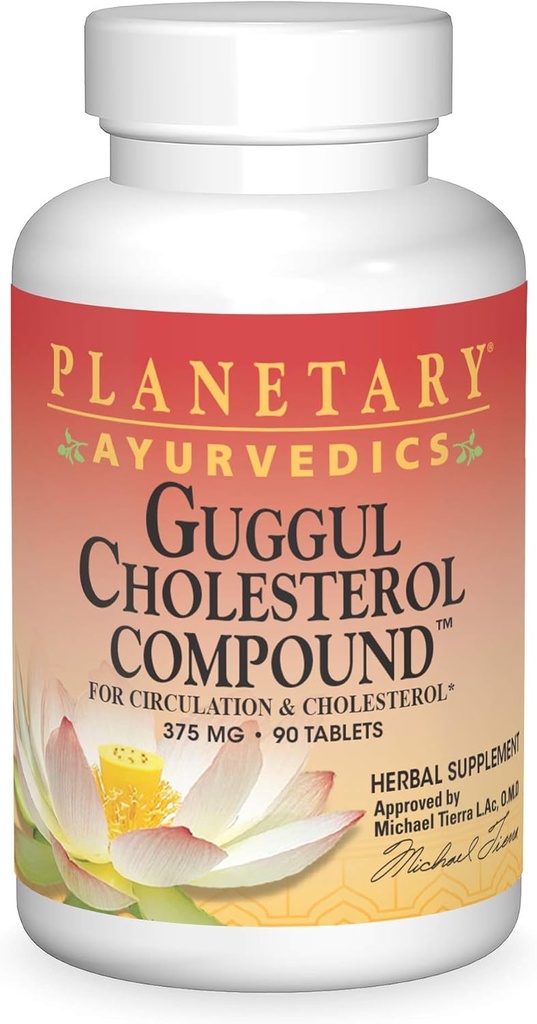 Gezegensel Herbals Guggul Cholesterol bileşikleri Ayurvedic 90 Tablet