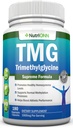 TMG Tritilglycine Supplement - 1000 mg - 180 Capsules - Premium Pure Betaine Anhidrus - Destekler Normal Homocysteine & Blood Pressure Levels - Thes Metilation Processes - Non-GMO Formula