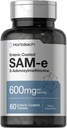 Horbäach SAM-e Supplement 600 mg | 60 Vegetarian Tabletler | S-Adenosyl Methionine | Non-GMO & Gluten Free