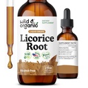 Wild & Organic Licorice Tincture - Digestive Support - Pure Licorice Root Extract Drops - Glycyrrhiza Glabra - Vegan, Sugar & Alkol Ücretsiz Supplement - 2 fl ozzz