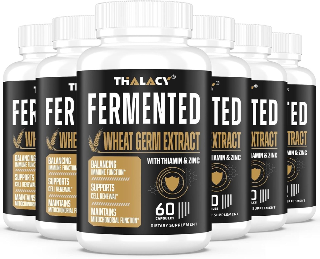 Spermidine Supplements 13 mg - 1300 mg Buğday Germ Extract Capsules Potent Formula ile Sağlıklı Aging, Daily Immune System and Cell Renewal (6 Pack)