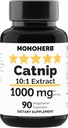 MONOHERB Catnip Extract 1000 mg - 90 Κάψουλες χορτοφάγων