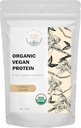 Βιολογική Vegan Protein Powder - Πρωτεΐνες με βάση το φυτό, Vanilla Flavor - Μη γαλακτοκομικά, Λακτόζη Χωρίς, Χωρίς ζάχαρη Προστέθηκε, Χωρίς γλουτένη, Χωρίς σόγια, Μη-ΓΤΟ, Κετογόνο Vegan Blend - 1 lb, 16 ουγγιά