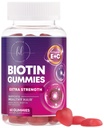 Saçlar Biotin 5000 mcg ile Gummy - Saç Büyümesi Vitaminleri E & C for Saber, Güçlü ve Güzel Saç - Kadınlar için Saç Cilt ve Çiçeği, Gluten Ücretsiz - 60 Gummies