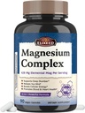 Chelated Magnezyum Kompleksi 960 mg Per Servis, 10 Form, Magnezyum Glycinate, Citrate, Malate, Taurate & More, Support Sleep & Energy, High Abxia, 90 Vegan Caps