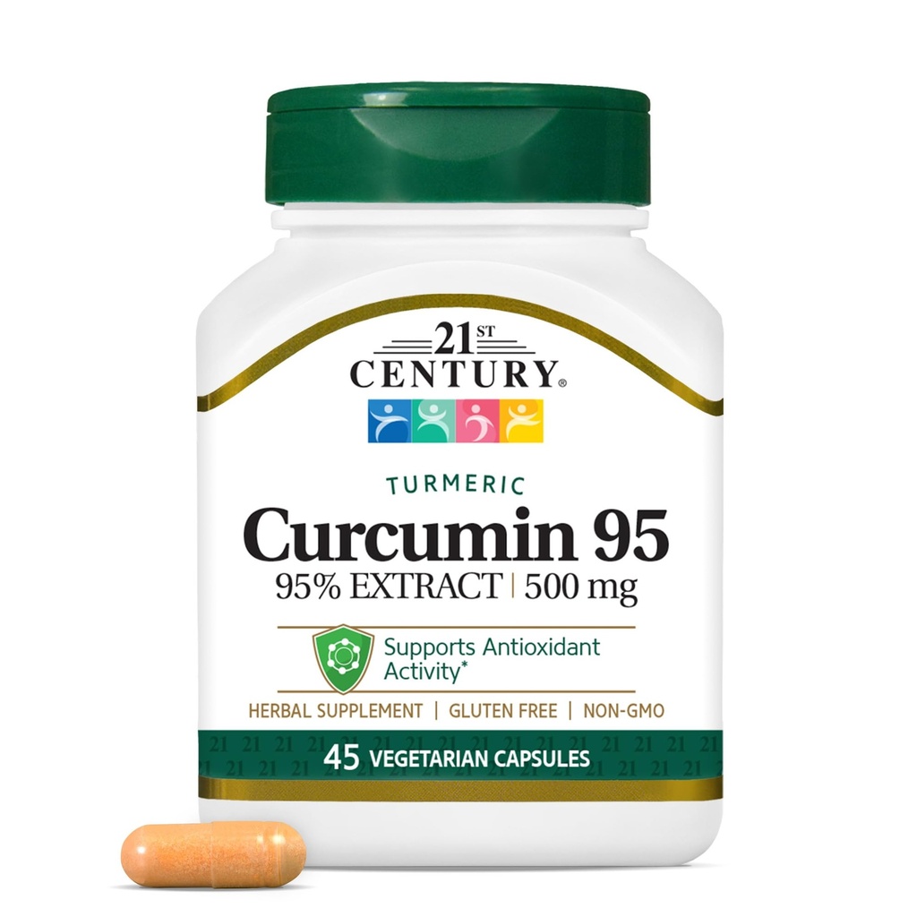 21. Yüzyıl Curcumin 95 Herbal Supplements, 45 Kont (22757)