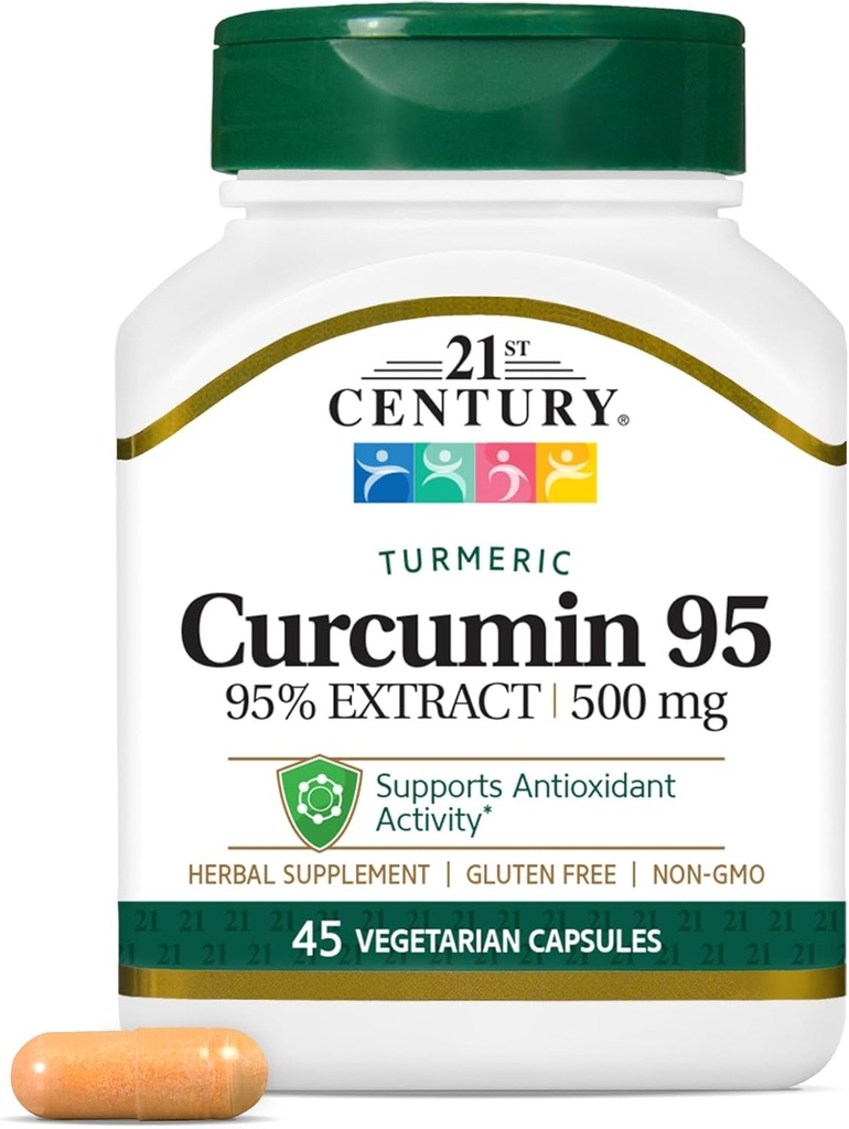 21. Yüzyıl Curcumin 95 Herbal Supplements, 45 Kont (22757)