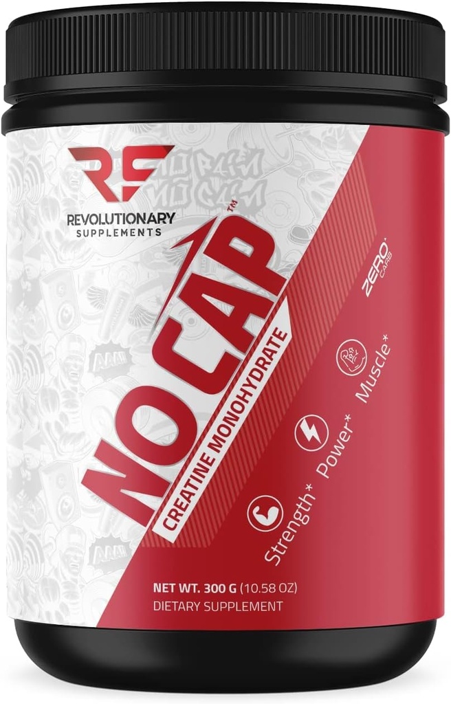 Devrimci Supplements No Cap Tinatine Monohidrat Toz - Scoop başına 5 mg, 60 Hizmet - Unflavored, Geliştirilmiş Kas Büyüme, Boost Performansı - %100 Saf, Güvenli ve Etkili