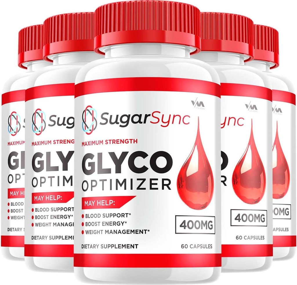 (5 Pack) SugarSync Glycogen – Sugar Sync Capsule Temiz, Sugar Sync Pills, Genel Wellness için Gelişmiş Formula, SugarSync Yorumlar, 300 Capsules