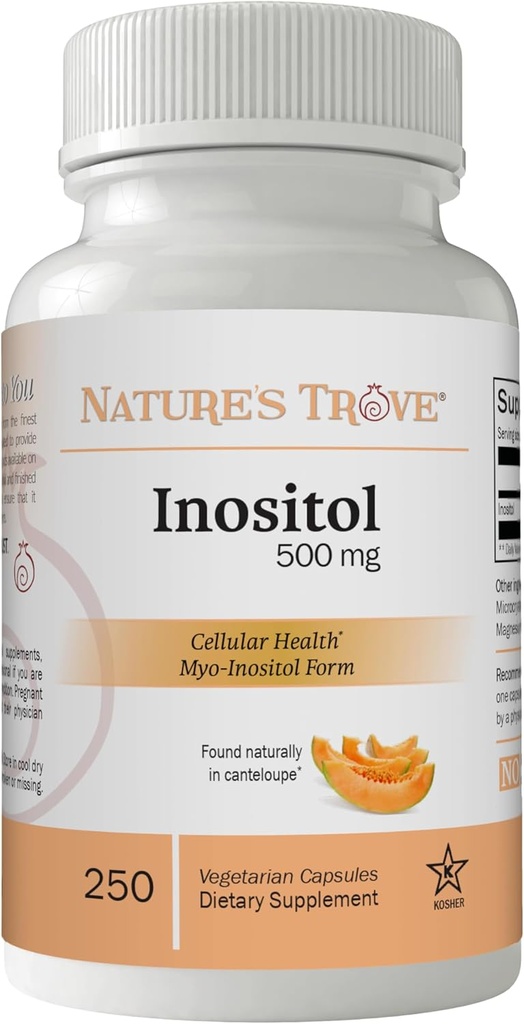 Trove Ινοσιτόλη της φύσης 500mg 250 Κάψουλες