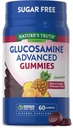 Nature's Truth Glucosamine Gummies | 60 Count | Sugar Free | Orange Pineapple Flavor | Non-GMO & Gluten Free Supplement Supplement Supplement